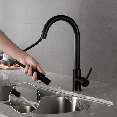 Keran Dapur Stainless Steel Disikat Faucet Dispenser Air Panas Dan Dingin
