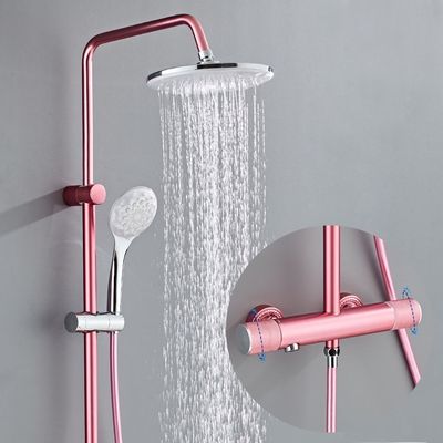 Faucet Shower Kamar Mandi Pelat Permukaan Stainless Steel Keran Panas Dan Dingin