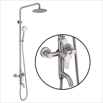 Faucet Shower Kamar Mandi Dinding Tanpa Karat Disikat Warna Disesuaikan