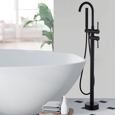 Faucet Shower Kamar Mandi Pemasangan Lantai OEM Aman Bebas Timbal Anti Oksidasi