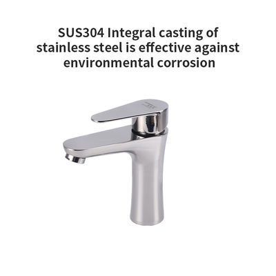 Faucet Ruang Tamu 304 Stainless Faucet Panas Dan Dingin Pinggang Kecil Rumah Tangga