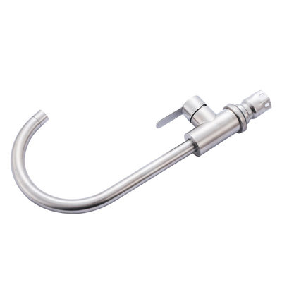 Keran Wastafel Stainless Steel Poles Kontemporer Kawat Menggambar Faucet Dapur Stainless