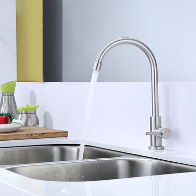 ACS CUPC NSF Kamar Mandi Single Lever Mixer 304 Stainless Steel Single Cold Basin Mixer