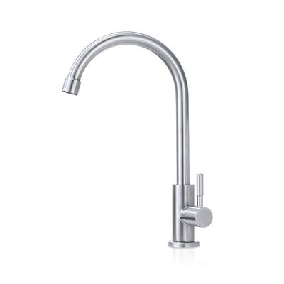 304 Stainless Steel Single Cold Dish Basin Mixer Ketahanan Korosi Ketahanan Aus