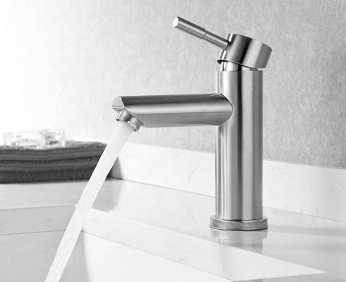 OEM Baking Varnish Stainless Steel Basin Faucet Tidak Tahan Asam Timbal
