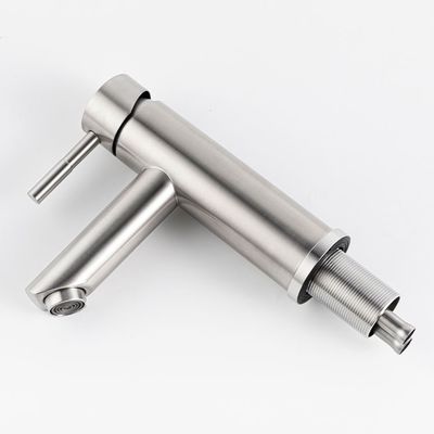 Faucet Stainless Steel SUS304 Perak Logo Disesuaikan Mudah Dipasang