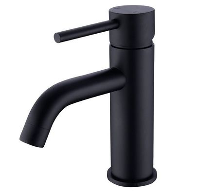 Perlindungan Lingkungan Wastafel Stainless Faucet Hitam Memimpin Resistensi Kotoran Gratis