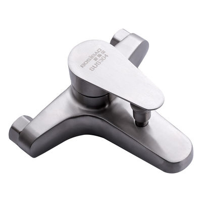 Faucet Mandi Stainless Steel Halus Elektroplating Keran Air Panas Dan Dingin