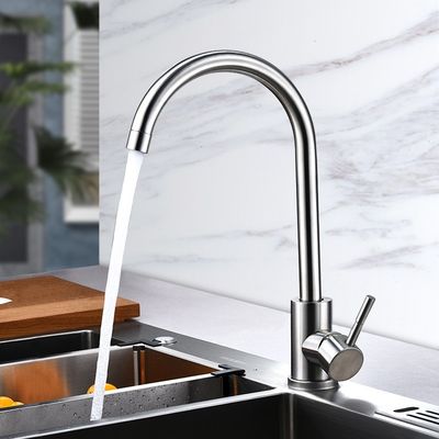 Faucet Dapur Stainless Steel OEM ODM Faucet Dapur Panas Dan Dingin