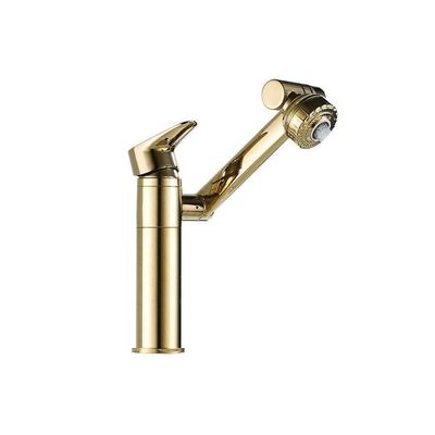 Pemasangan Vertikal Permukaan Chrome Pengaduk Satu Tuas Bebas Timbal Aman