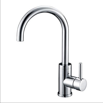Faucet Baskom Keran Tunggal Kontemporer Deck Mounted Faucet Air Dingin Lubang Tunggal