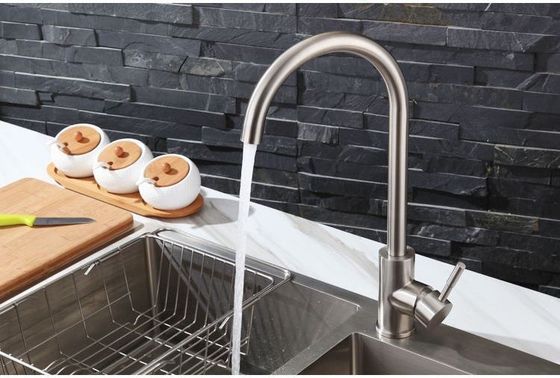 Polishing Single Handle Basin Faucet Logo Warna Disesuaikan