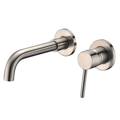 OEM ODM Brushed Nickel Concealed Faucet Wall Mount Faucet Baskom Kamar Mandi