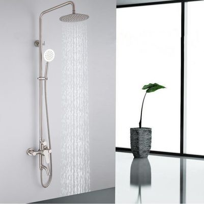 304 Stainless Steel Brushed Kran Shower Kamar Mandi Mengatur Logo Kustom