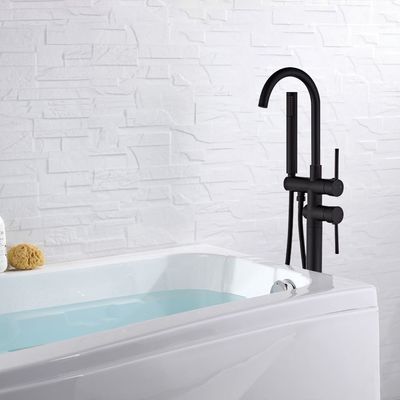Anti Oksidasi Keran Shower Stainless Steel Disikat Hitam Bebas Timah