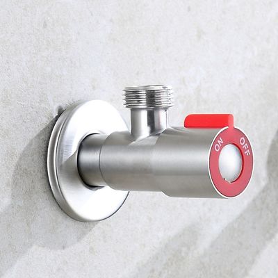 Stainless Steel Shower Angle Valve Dipoles Ketahanan Kotoran Korosi Permukaan